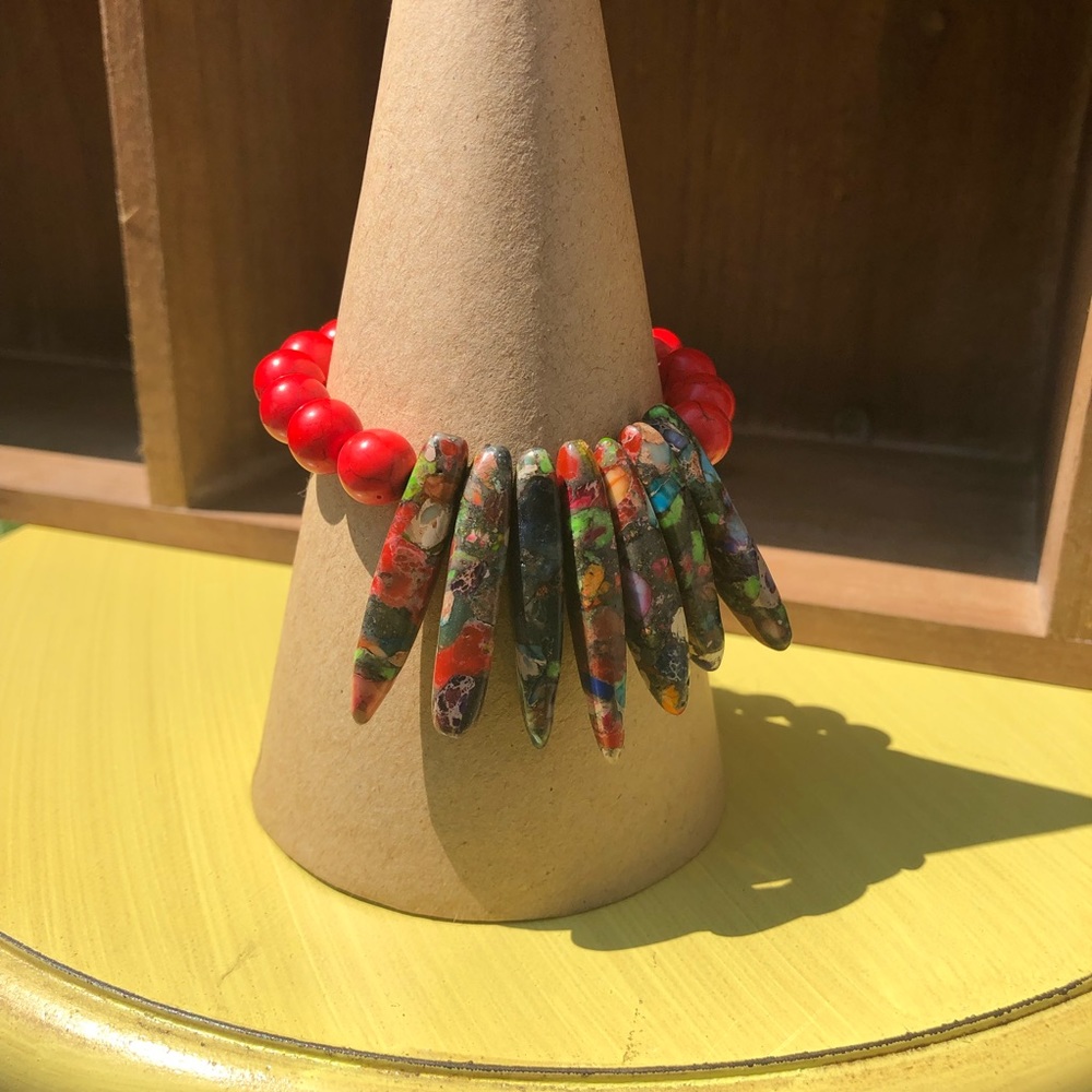 Red Rebel Graffiti Bracelet - Picture 1 of 3